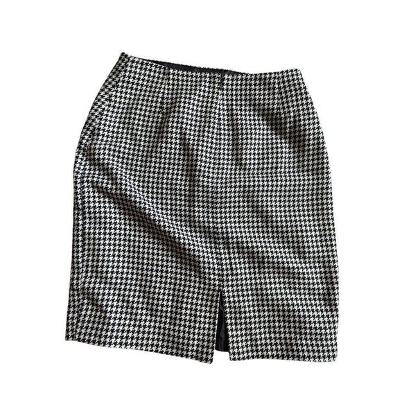 T Tahari Houndstooth skirt size 4 - Picture 3 of 5